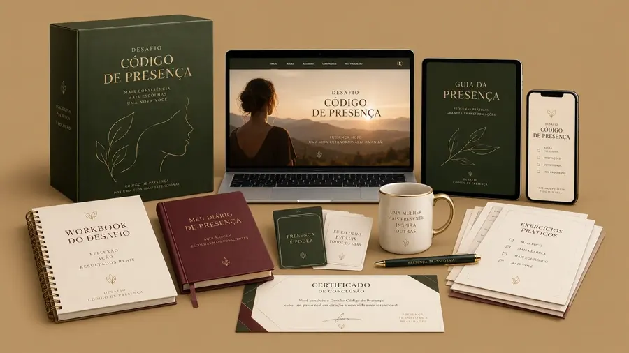 Tudo o que você recebe no Desafio Código de Presença